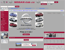 Tablet Screenshot of nissanclub.cz